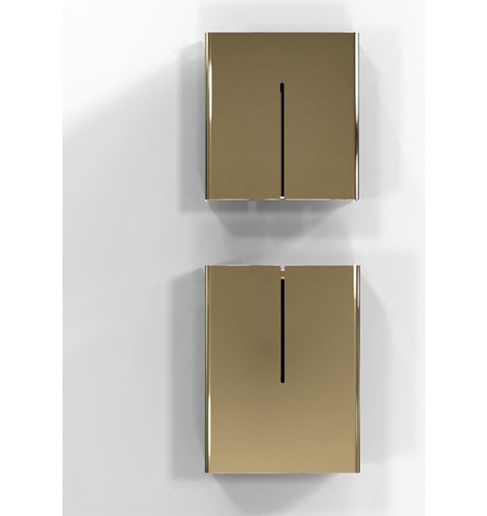 FROST Корзина для бумаг » золото Нержавеющая сталь Золото N1945-GO  - Вид №1