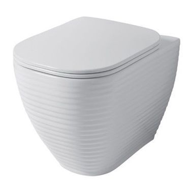 LO002RIM56 Приставной унитаз напольный Серый Disegno Ceramica Loom Италия