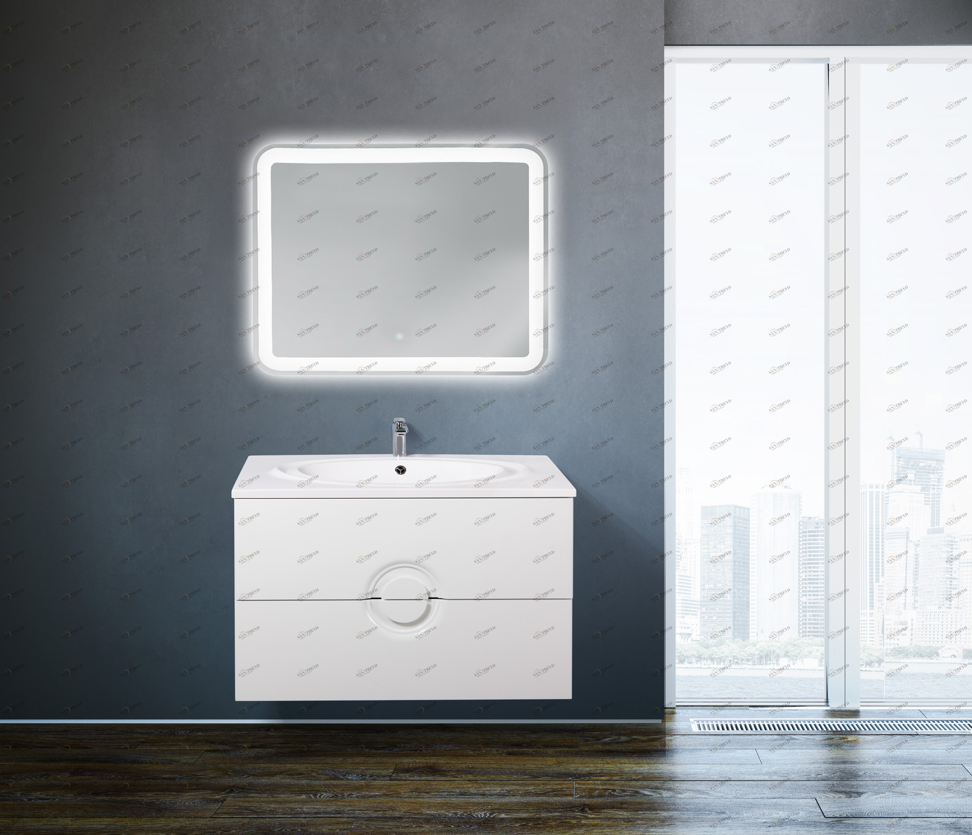 Мебель для ванной BelBagno ONDA-900-2C-SO-BL