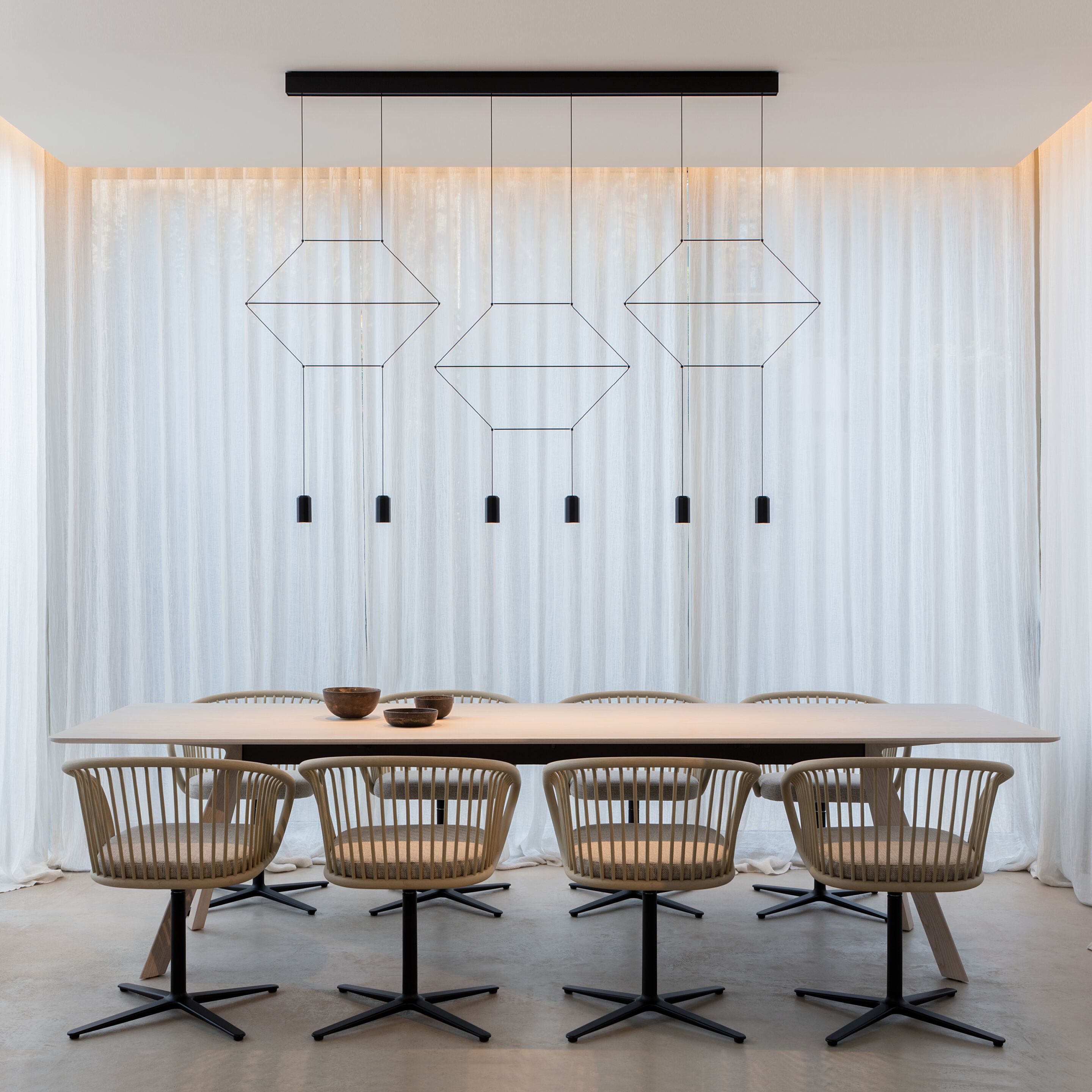 4-спицевое вращающееся кресло из ротанга со встроенной подушкой из ткани EXPORMIM HUMA ARCH-00125954 - Вид №2