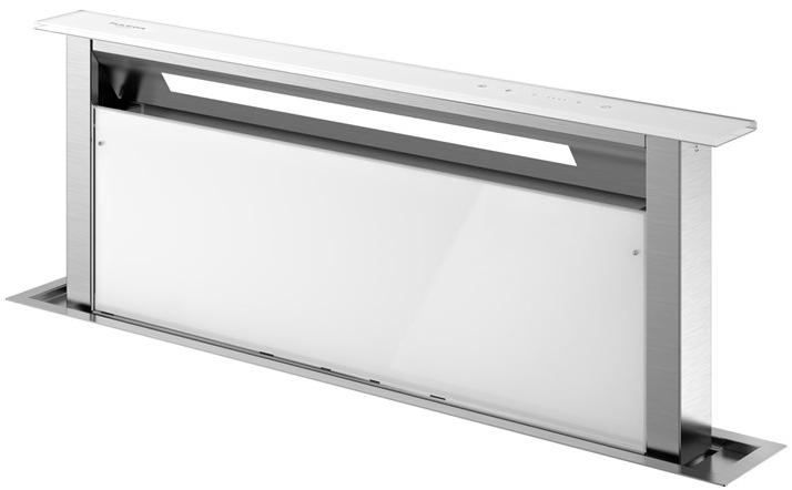 Fulgor Milano Выдвижная верхняя крышка из нержавеющей стали с сенсорным управлением  Fddh 900 trc wh/bk/x  - Вид №2