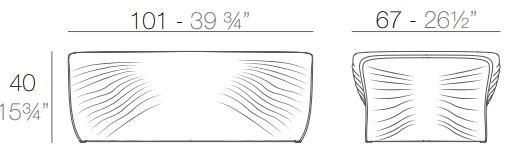 VONDOM Садовый стол с низким дизайном Biophilia sun-id-1386521 - Вид №6