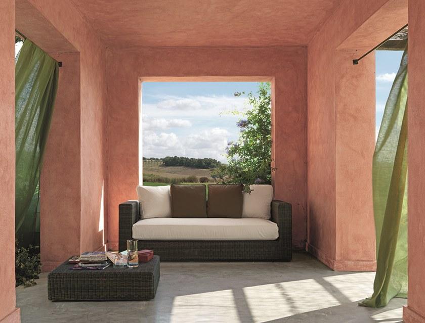 Ethimo Низкий садовый столик из ethimo etwick® Cube Cbtb20gl - Вид №3