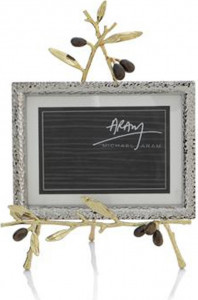 10551583 Michael Aram Рамка для фото на подставке Michael Aram Золотая оливковая ветвь 13х18см Сталь нержавеющая