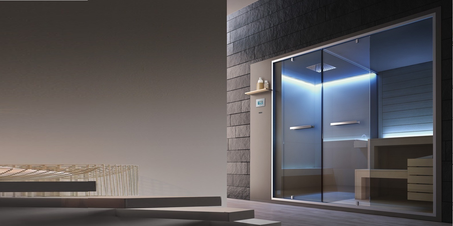 Многофункциональная баня 350 пристенная ETHOS Gruppo Geromin SSAET6P62DH - Вид №2