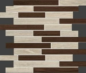 Граните Вуд Классик Мозаика олива - венге 300x358