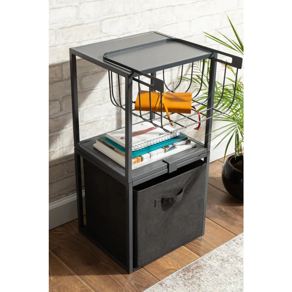 Короб-органайзер KONSENSA 31x31x31 см полиэстер цвет чёрный 89387980 STLM-2151668 Kub - Вид №7