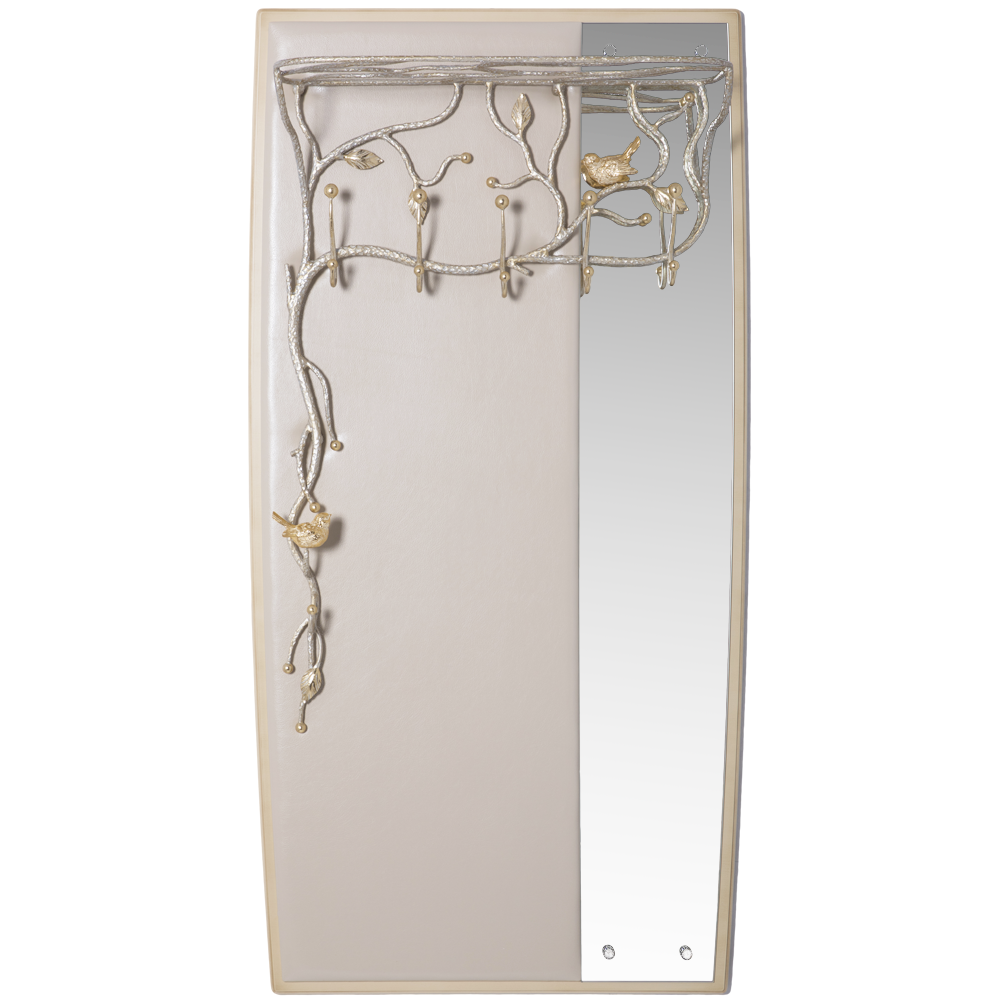 15011,14079 Настенная прихожая Терра Айвори с зеркалом BOGACHO 4627196590557, 4627196590526 - Вид №1