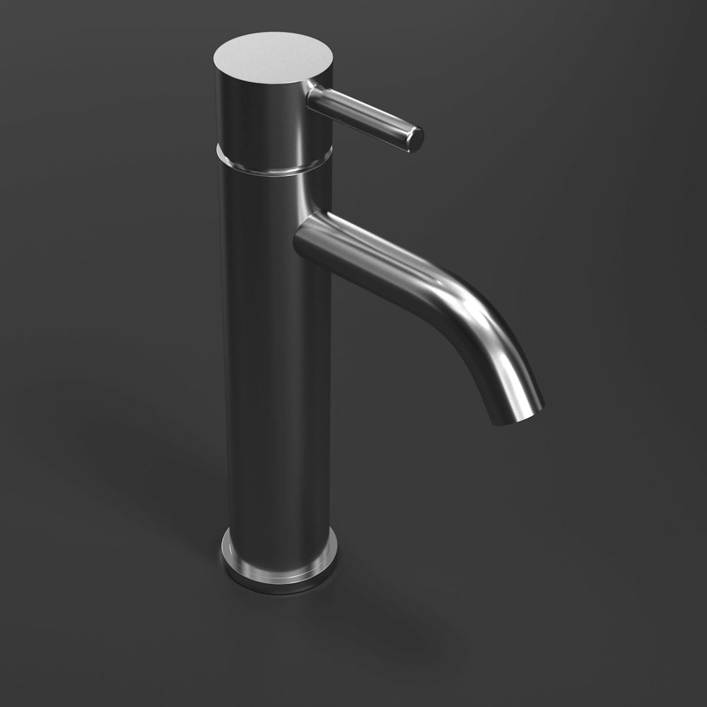 R376-S Моноблочный смеситель из нержавеющей стали с приподнятым корпусом Duten  - Вид №1