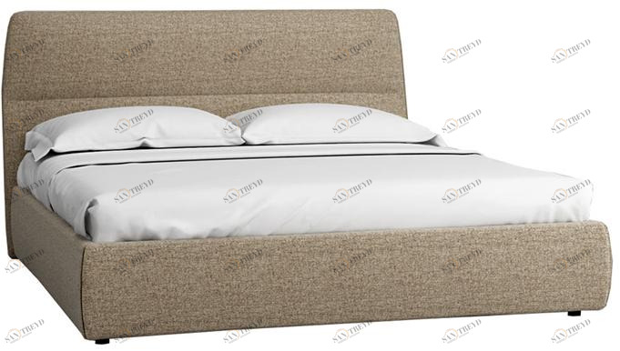 30657 Кровать с ортопедическим основанием и ящиком Сканди 1.8 Жемчужно-белый R-HOME 40172027h_Жемчуг