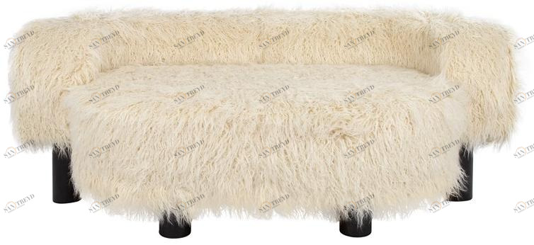pulpo 2-х местный диван из искусственного меха Kaboom + oooh + pow + wham sun-id-1353241