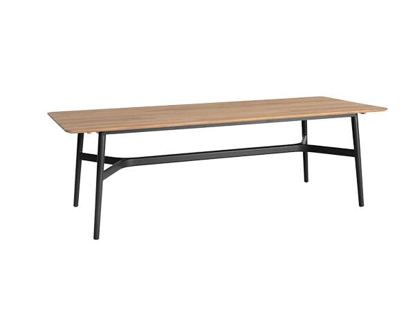 Стол из тикового дерева с металлическим каркасом VINEKO красивая ARCH-00100083