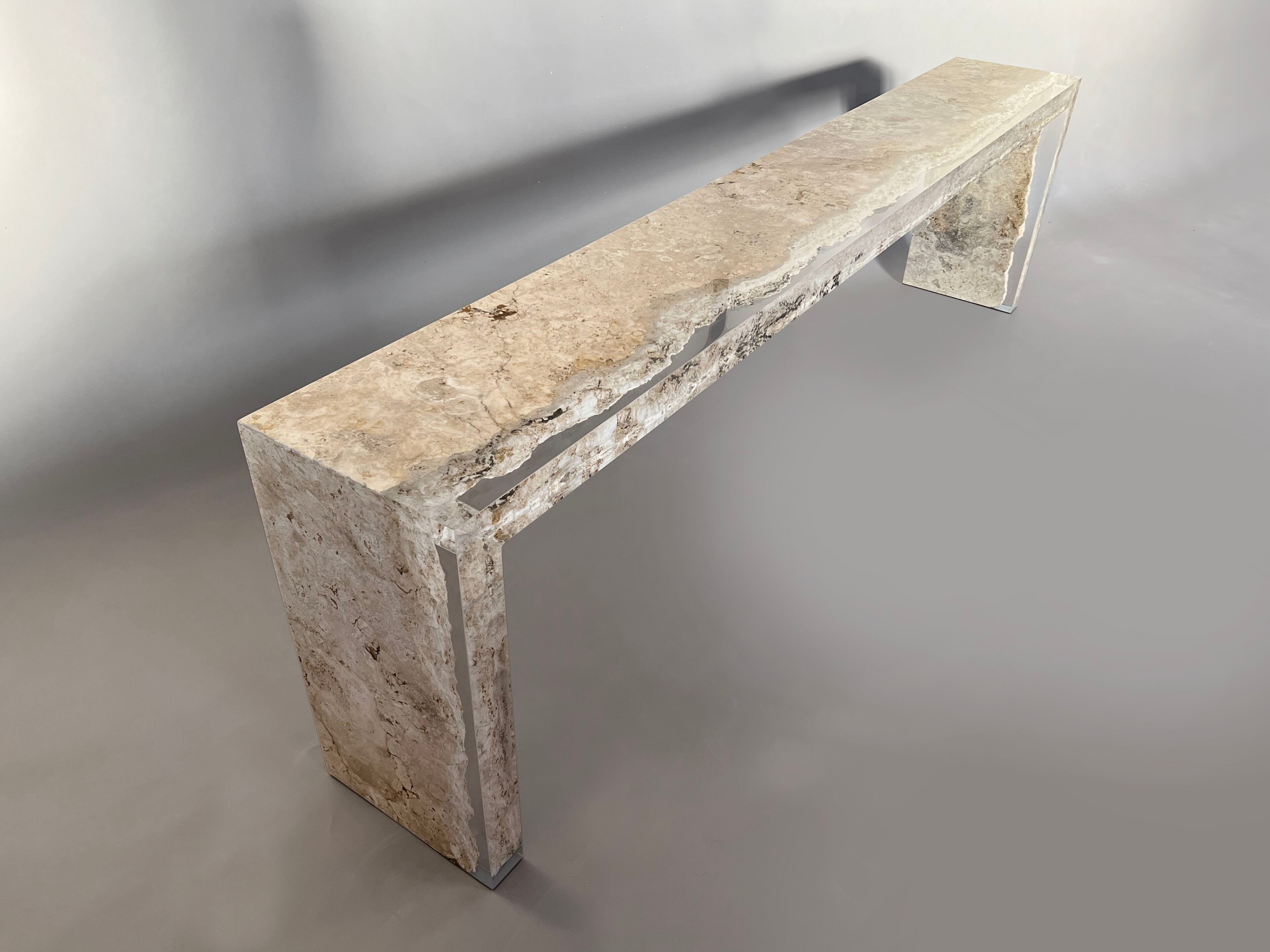 Прямоугольная консоль из травертина от Rapolano alcarol Bedrock ARCH-00045116 - Вид №4