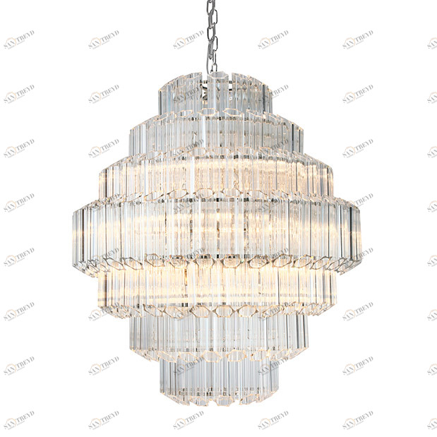 Люстра стеклянная 89х80 см прозрачная Vittoria KG0769P-12 DELIGHT COLLECTION ДИЗАЙНЕРСКИЕ 00-3883089 Прозрачный;серебро 