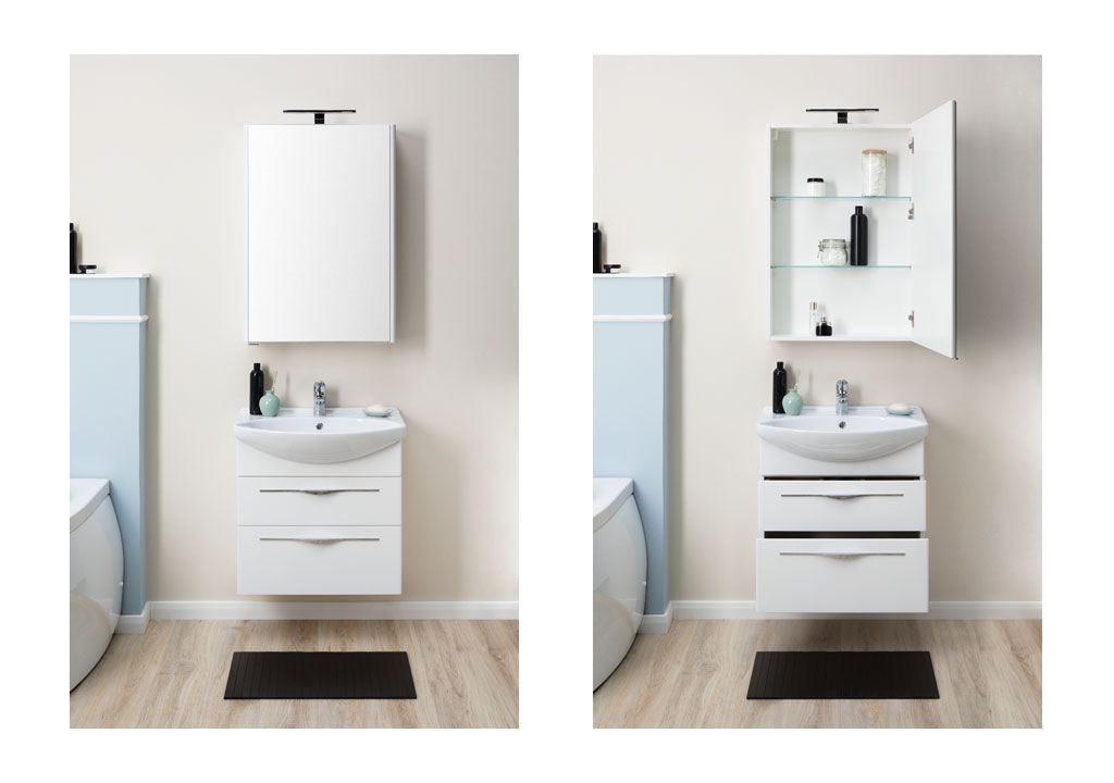 Тумба с раковиной Aquanet Ирвин 65 белый 0020396900177677 - Вид №6