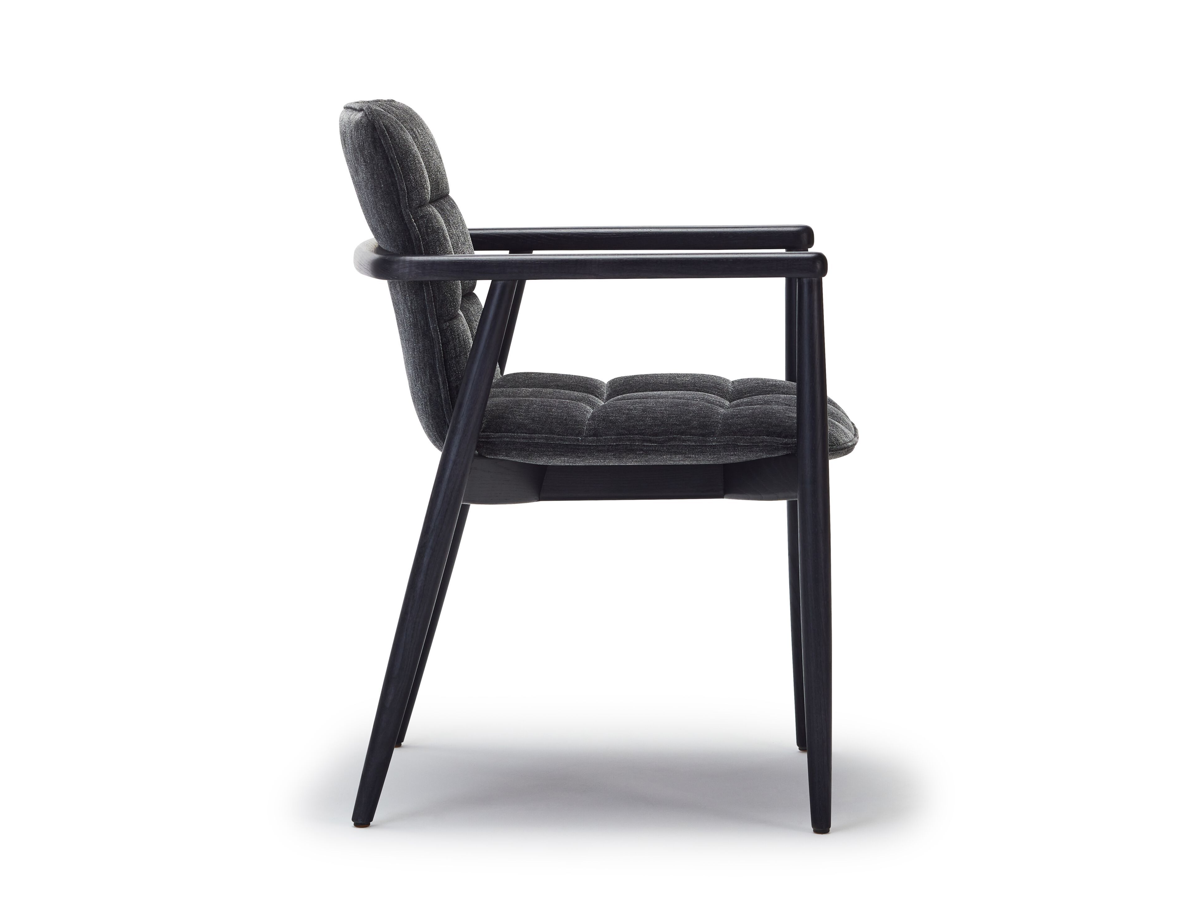 Стул из ткани и ясеня с подлокотниками Papell Design Squarez ARCH-00044537 - Вид №2