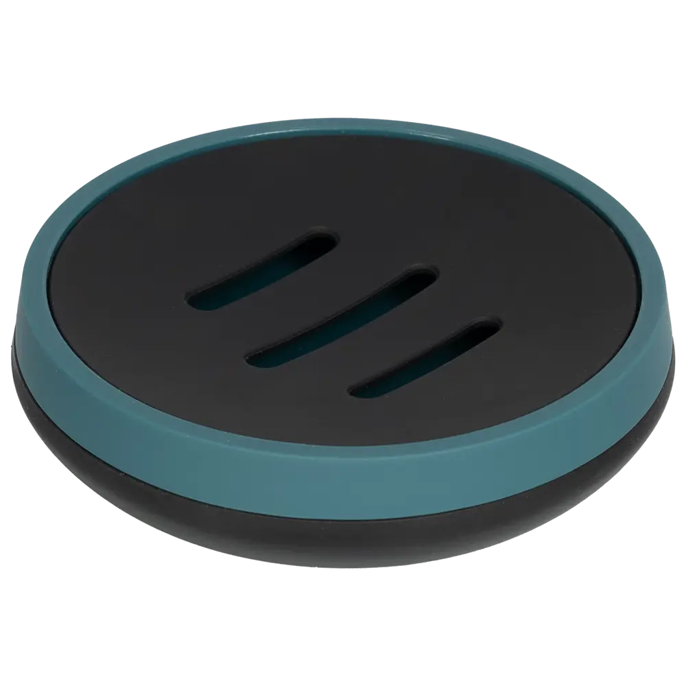 Мыльница Swensa Lary бирюзовая для ванной комнаты 89380204 STLM-1578259