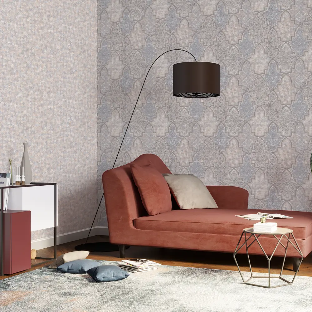 Обои флизелиновые Палитра Marrakech серо-синие 1.06 м PL71544-26 82912564 STLM-2094337 - Вид №3