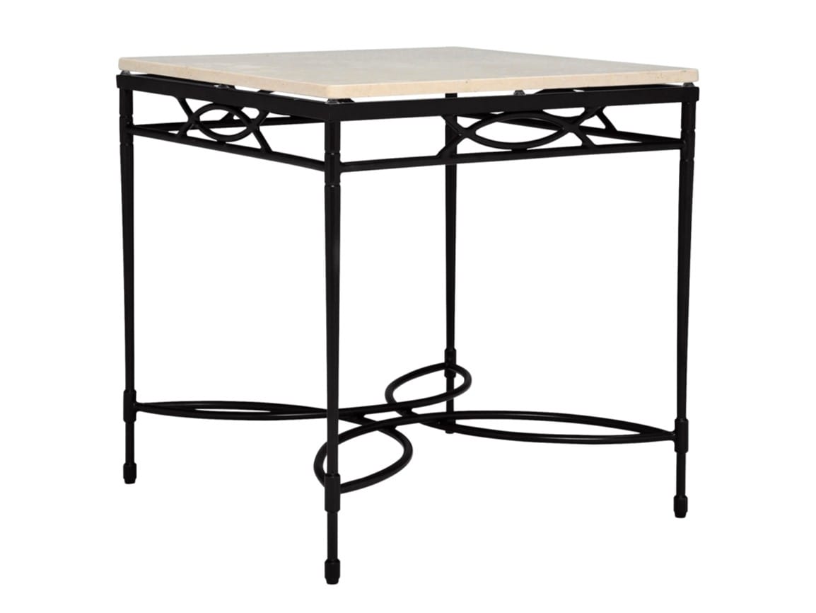 Квадратный стол из смолы и нержавеющей стали JANUS et Cie ARCH-00006610