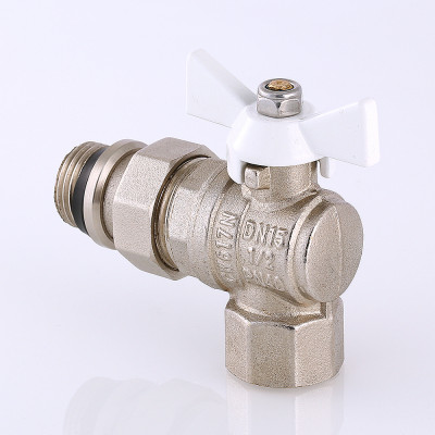 VT.228.NRW.05 Кран шаровой VALTEC BASE угловой с полусгоном и дополнительным уплотнением Valtec 3/4"  - Вид №5