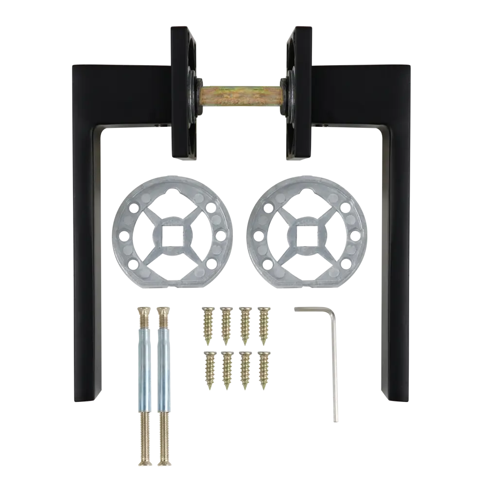 EDSON Дверные ручки EDS-124H-Q2 черные на розетке 85170399 STLM-0059395 - Вид №1
