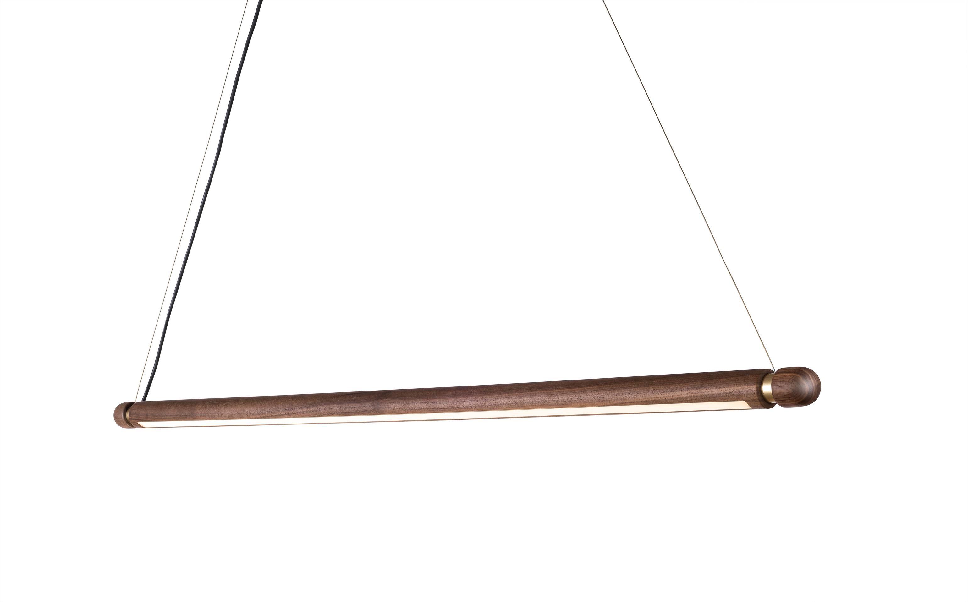 Светодиодный подвесной светильник из орехового дерева NOMON Linea ARCH-00055460 - Вид №8