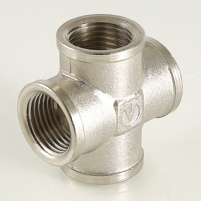 VTr.760.N.0004 Фитинг резьбовой – крестовина Valtec 1/2"  - Вид №16