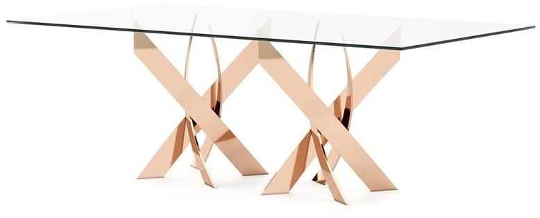 Laskasas Прямоугольный обеденный стол из стекла sun-id-1357033 - Вид №2