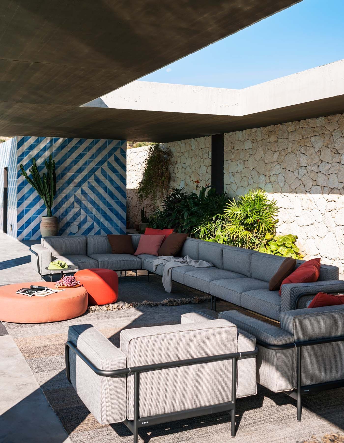 2-местный тканевый садовый диван RODA Extendo ARCH-00100079 - Вид №9