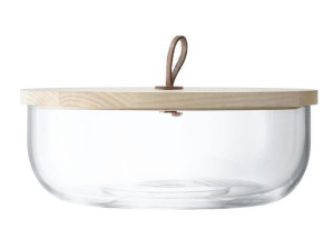 Крышка из дутого стекла с ясенем-H 11 см