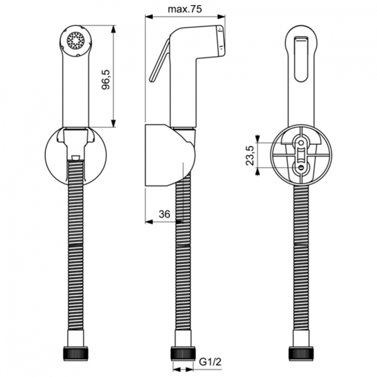 B0595AA Гигиенический душ ECO Набор для гигиенического душа Ideal Standard IDEALSPRAY  - Вид №1