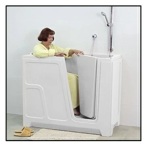 Ванна с дверцей Akcjum Oda 115-66-RH сидячая правосторонняя белая