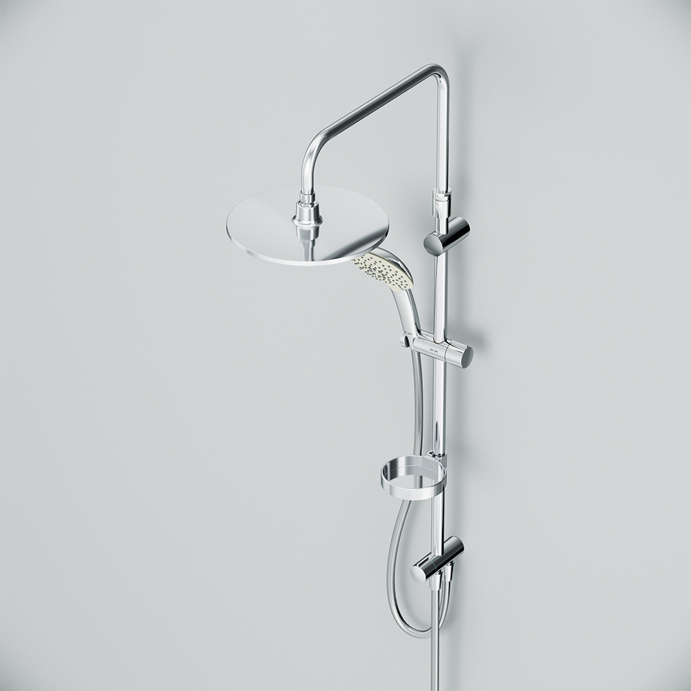F0770A100 Spirit V2.0 душ.система набор: верхн.душ d 250 мм ручн.душ 3 ф-ции d 120 мм переключате AM.PM Spirit 2.0  - Вид №7