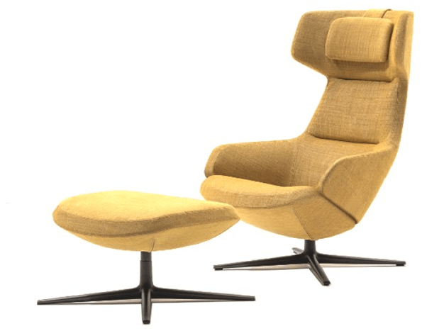 arper Стул Wing из ткани с 4-мя спицами и подлокотниками Aston club sun-id-1458915 - Вид №13