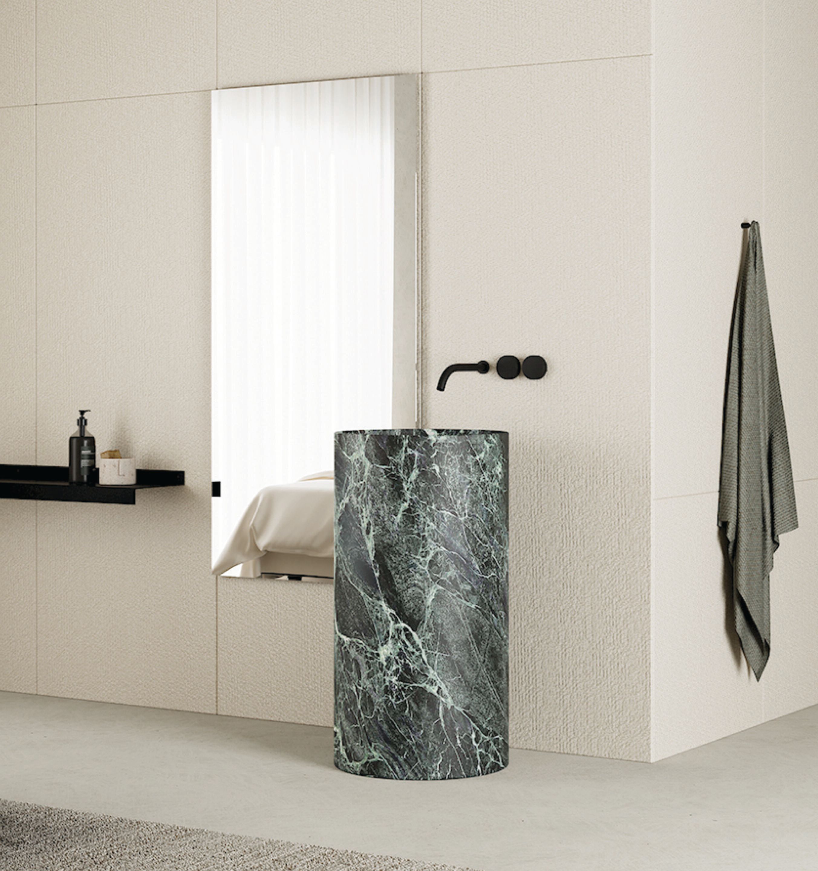 Мраморная круглая отдельно стоящая раковина Nic очевидный ARCH-00068885 - Вид №2