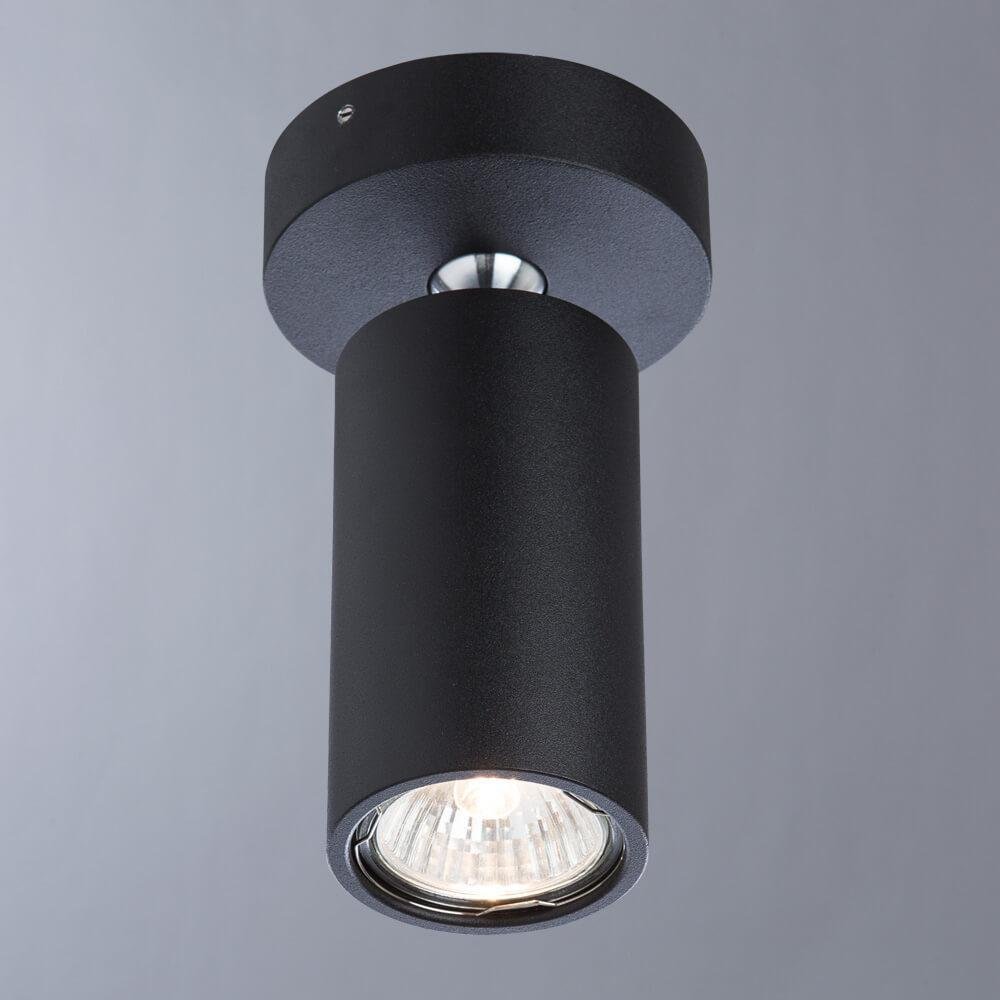 Спот потолочный галогеновый черный Cervantes Gavroche Volta 1968/04 PL-1 DIVINARE GAVROCHE VOLTA 00-3924979 Черный  - Вид №2