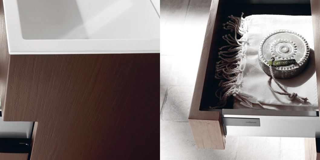 Комбинация ванной комнаты T03 в отделке Full 100 Milltek/33 ECOMALTA TERRA MILLDUE TOUCH TOUCH03 - Вид №3