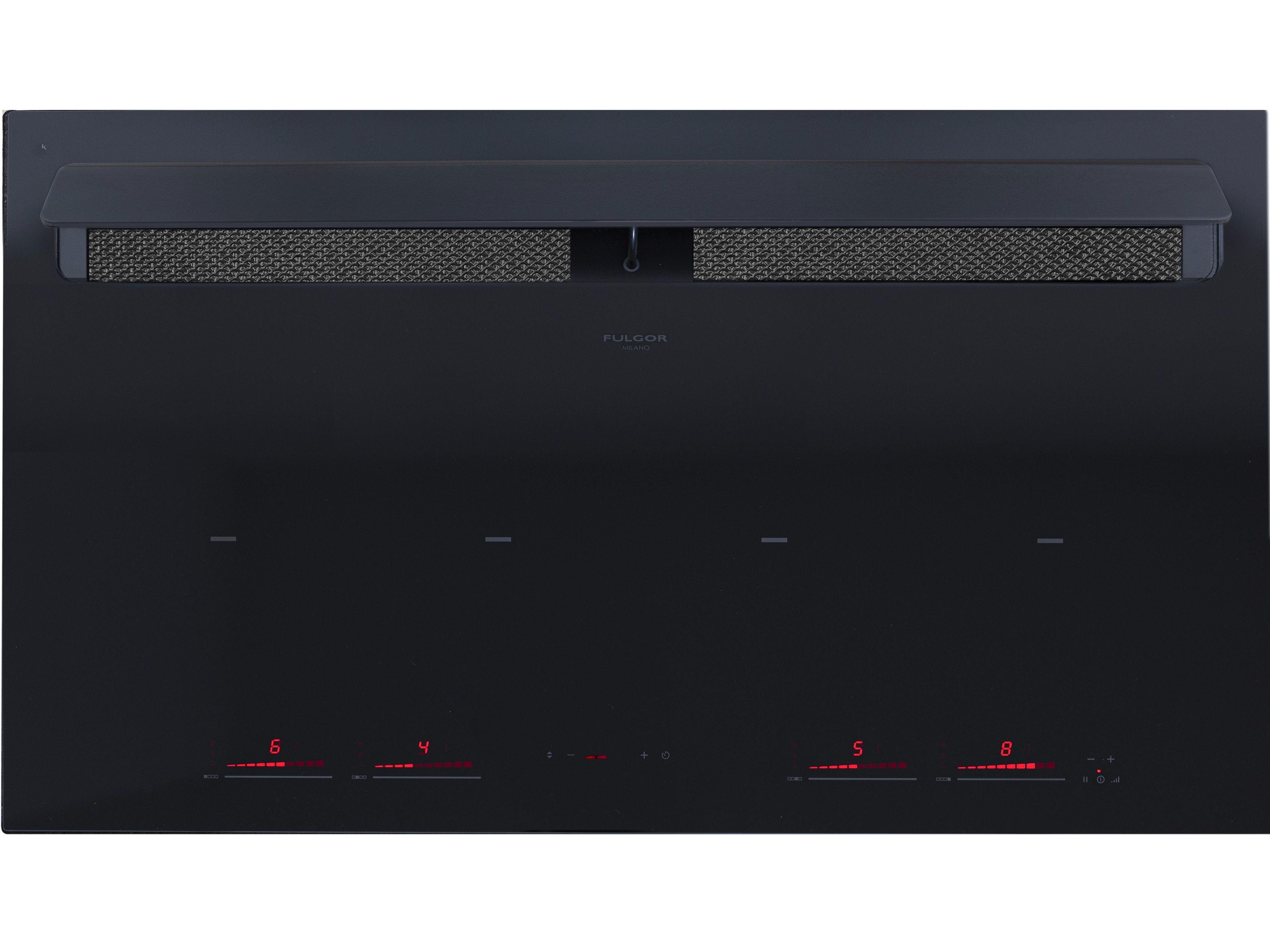 Индукционная плита Wire top из стеклокерамики со встроенной вытяжкой класса A+ Fulgor Milano Cluster Concept ARCH-00065211 - Вид №1