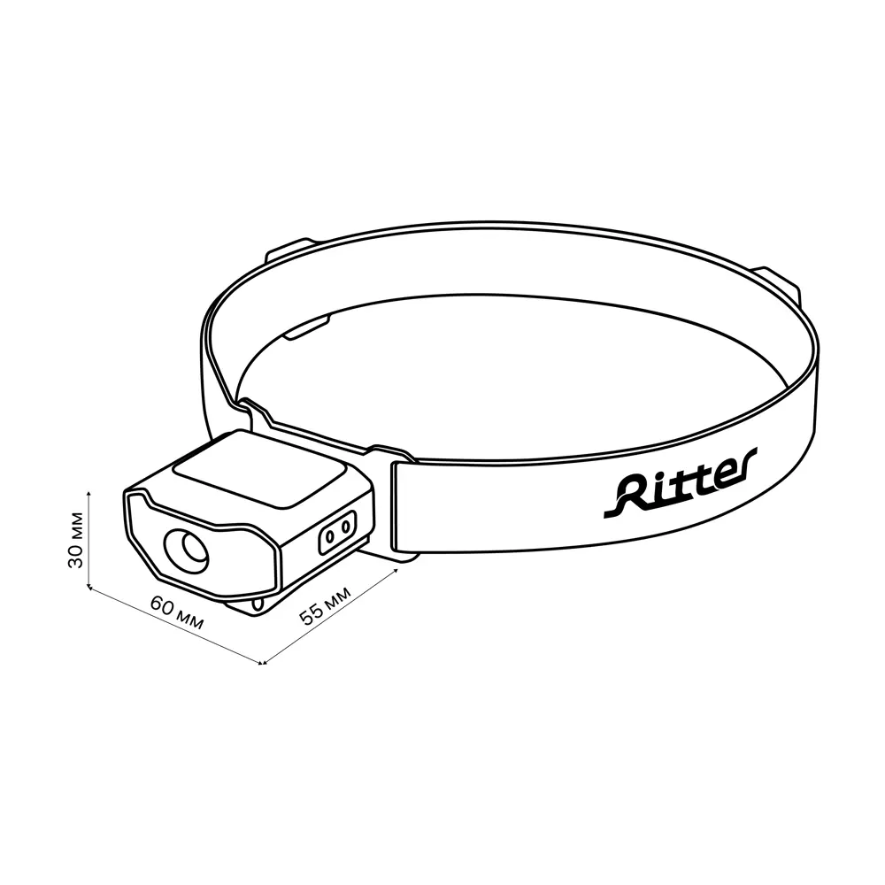 Налобный фонарь Ritter с регулируемой яркостью и эргономичной посадкой 88958396 STLM-1116112 - Вид №11