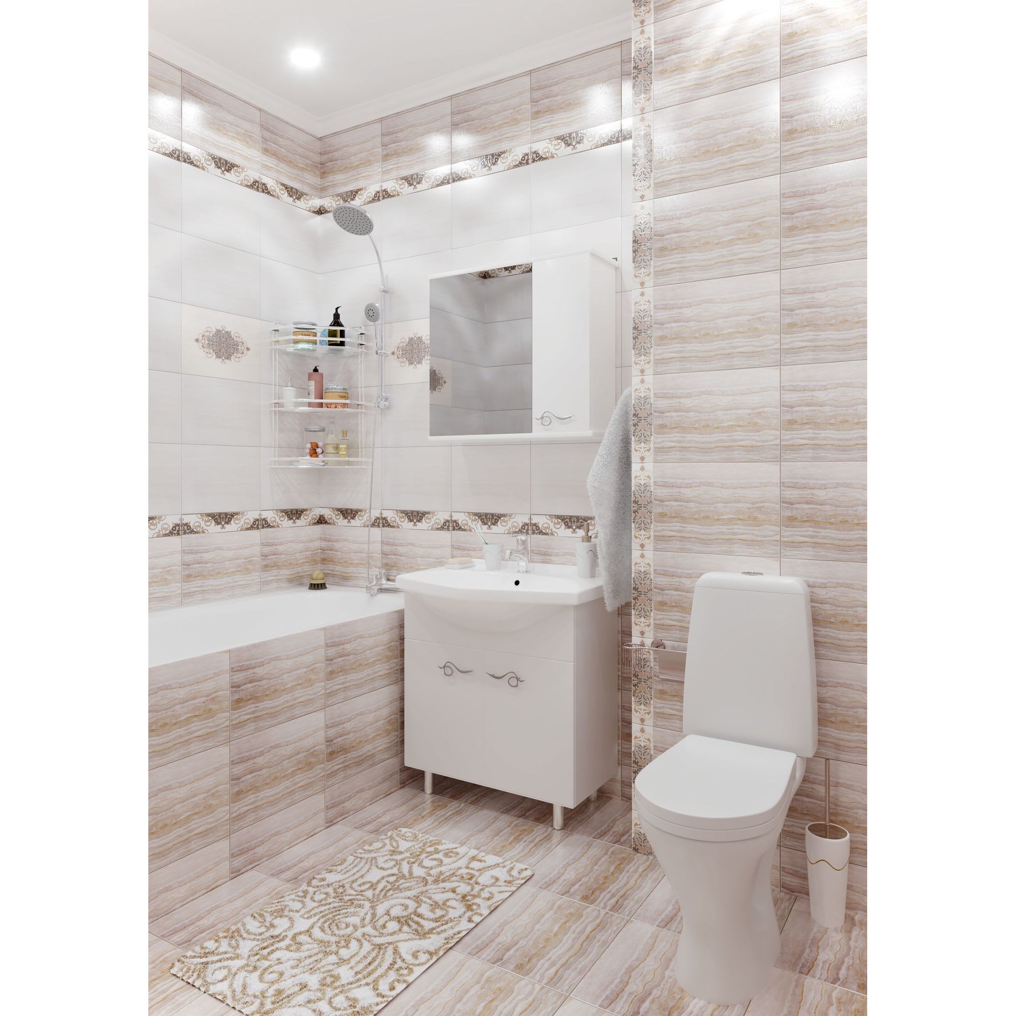 14585821 Тумба под раковину напольная «» 65 см цвет белый Венеция Santreyd - Вид №4