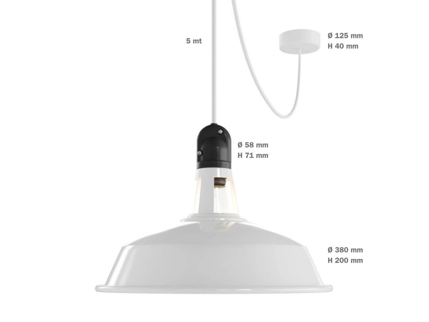 Открытый подвесной светильник Creative Cables PENDANT EIVA HARBOUR ARCH-00100276 - Вид №11