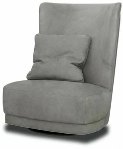 BAXTER Кожаное кресло с высокой спинкой