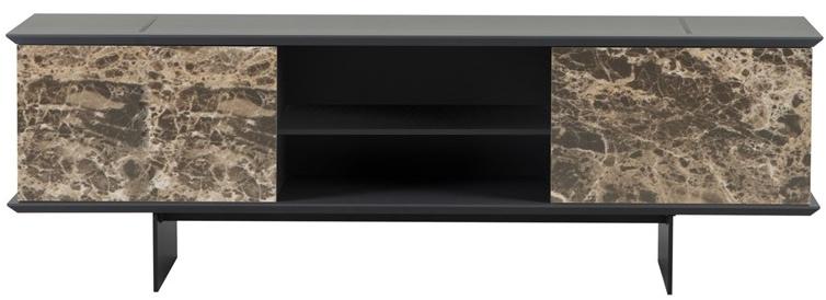 Tonin Casa Низкая тумба под телевизор из керамогранита с распашными дверцами sun-id-1350543 - Вид №1