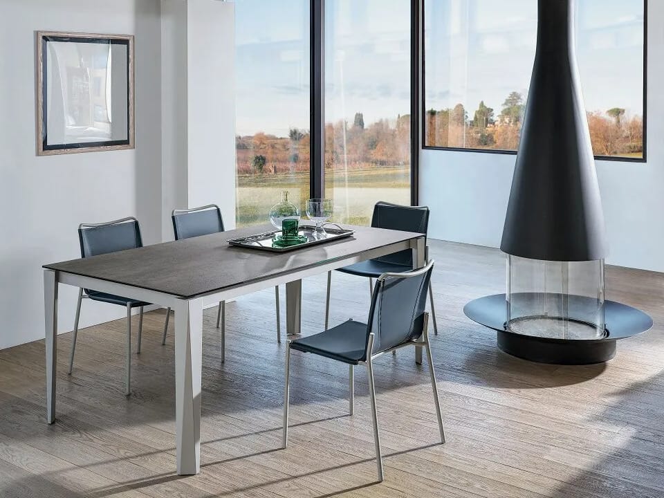 Обеденный стол из нержавеющей стали и SuperMarmo Bontempi Casa CHEF ARCH-00142343 - Вид №2