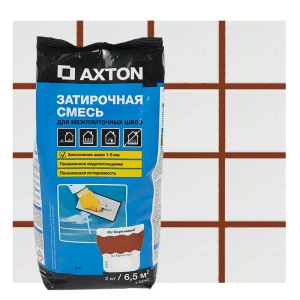 Затирка цементная Axton А430 цвет кирпичный 2 кг 82403015 STLM-2071231