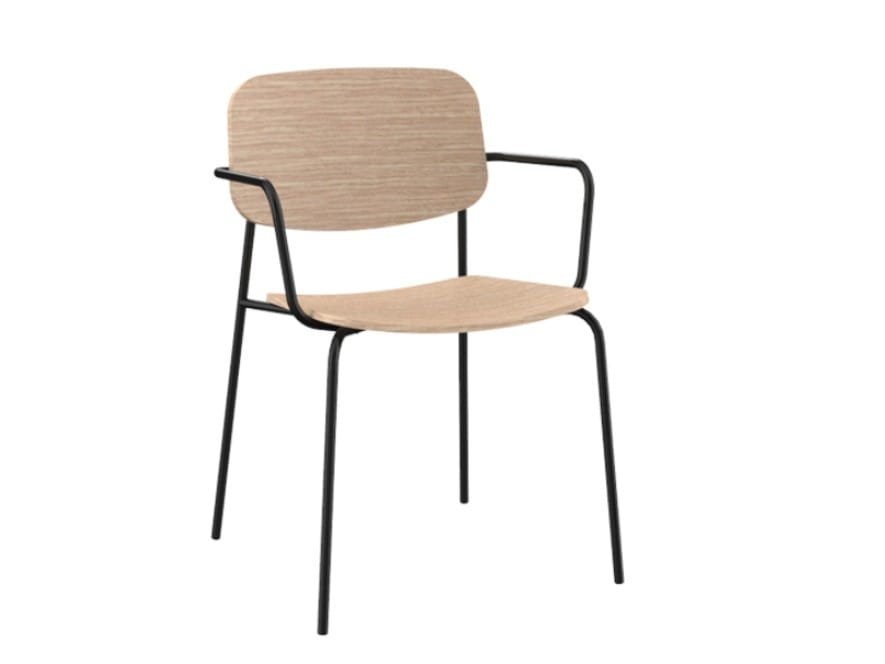 Деревянный стул с подлокотниками Mobboli Cap ARCH-00074123