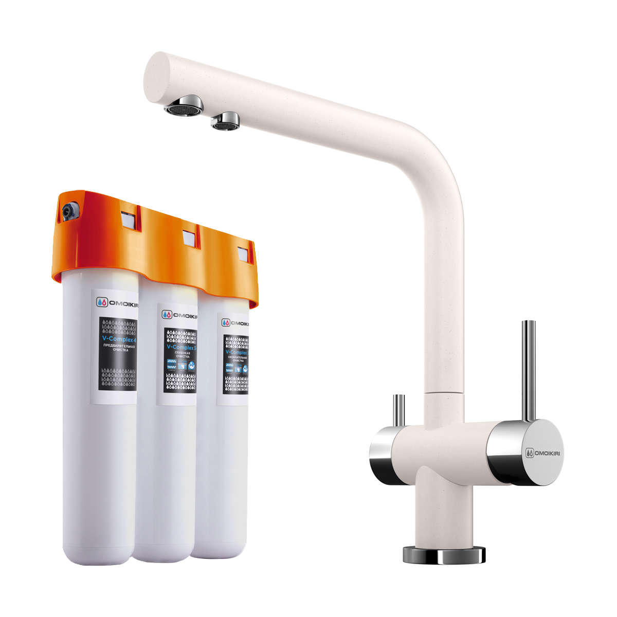 Смеситель для кухни Pure Drop lite + Nagano PA OMOIKIRI 4216.8028