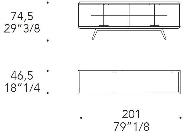 Reflex Буфет стеклянный с распашными дверцами и встроенным освещением London sun-id-1466296 - Вид №5