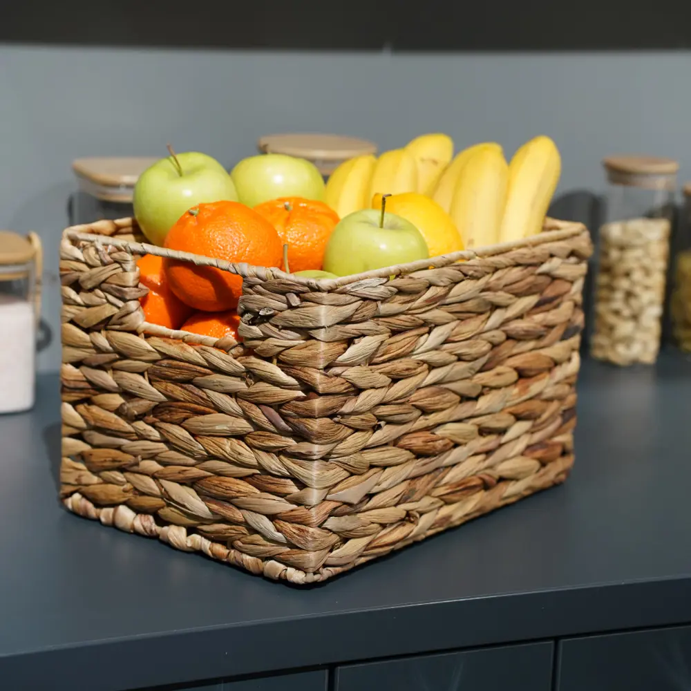 Корзина стеллажная Золотистый колос 22x19x31 см 13 л гиацинт цвет бежевый 82232208 STLM-2021302 Santreyd EW-79 L - Вид №8