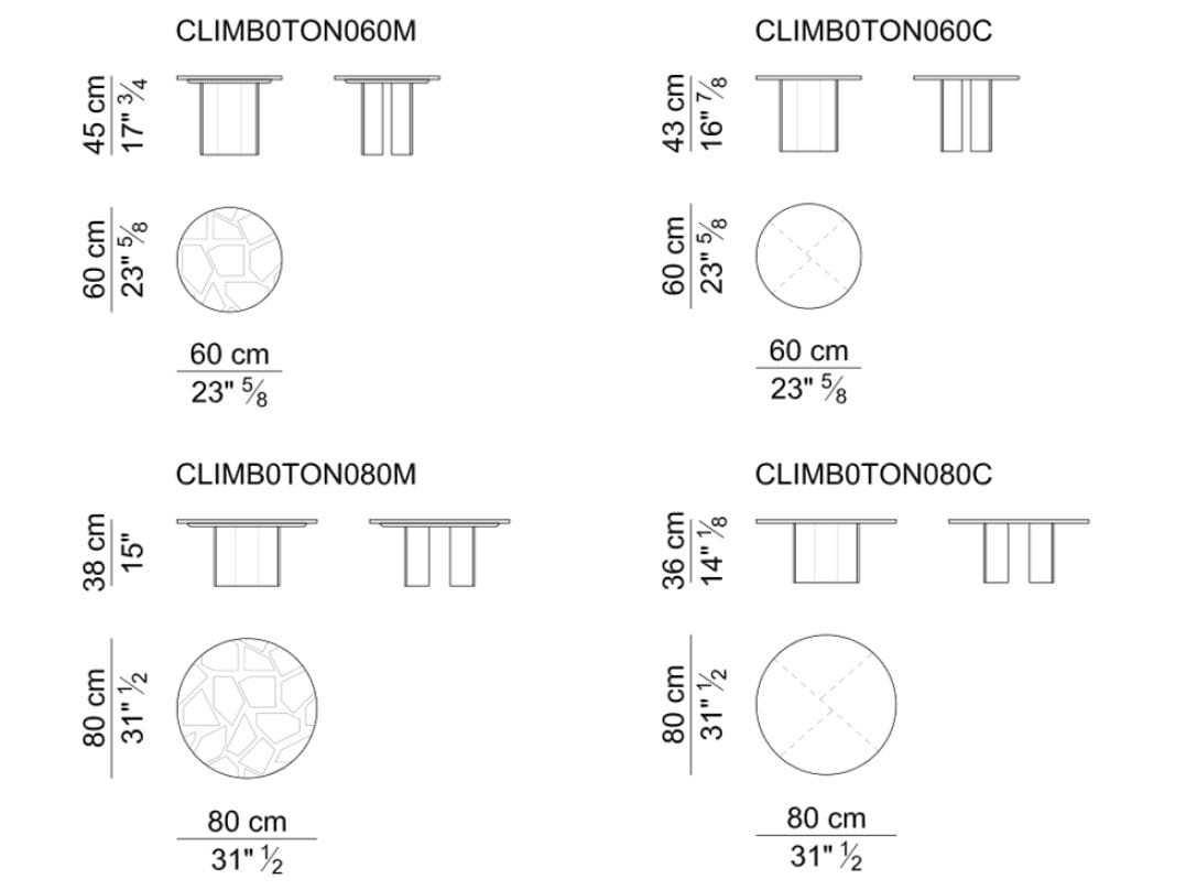Круглый мраморный журнальный столик i 4 Mariani CLIMB ARCH-00110098 - Вид №5